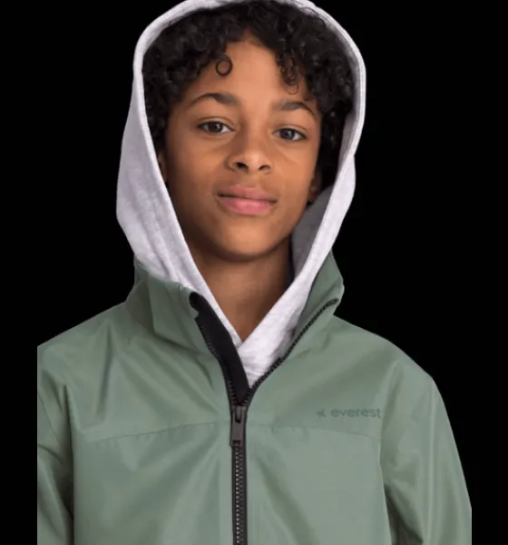 Tunna Jackor|Regnjackor>Everest Outdoor J Allround Jacket KHAKI GREEN/BLACK
