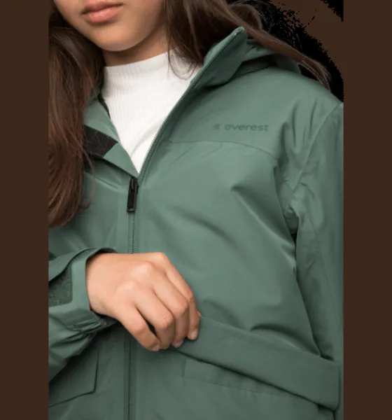 Varma Jackor>Everest Outdoor J Alr Padded Jkt KHAKI GREEN