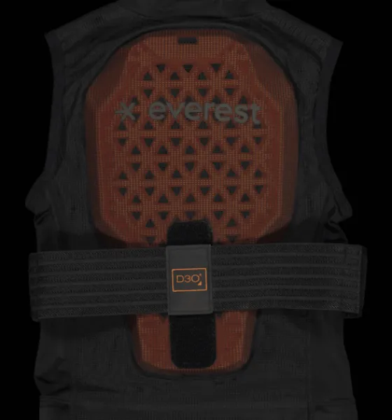 Ryggskydd>Everest Outdoor J D3o Vent Vest Bp BLACK