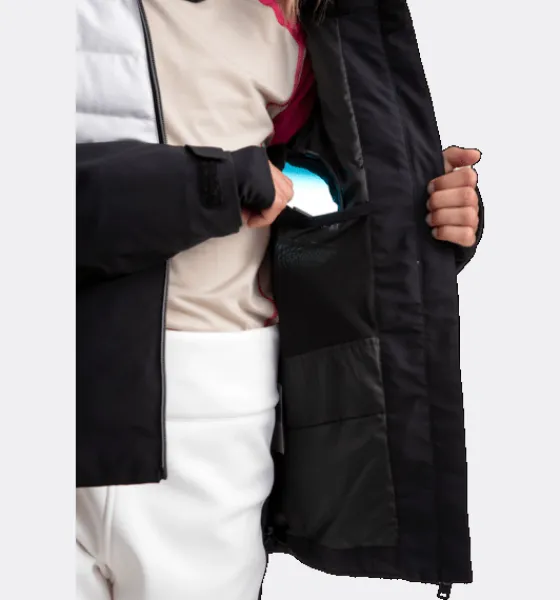 Varma Jackor|Skidjackor>Everest Outdoor J Flow Softshell Jacket BLACK/WHITE