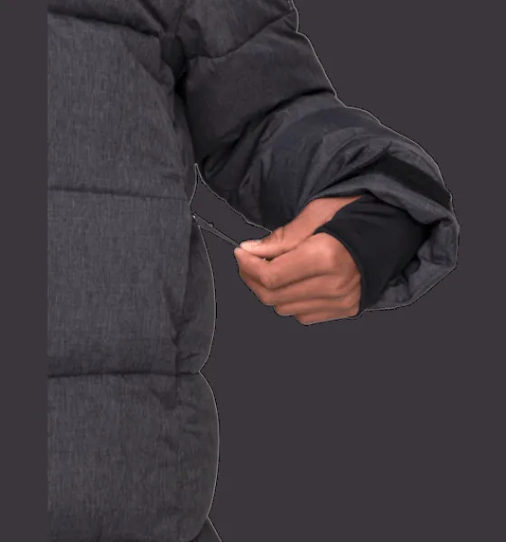 Varma Jackor>Everest Outdoor J Wedge Parka BLACK MELANGE