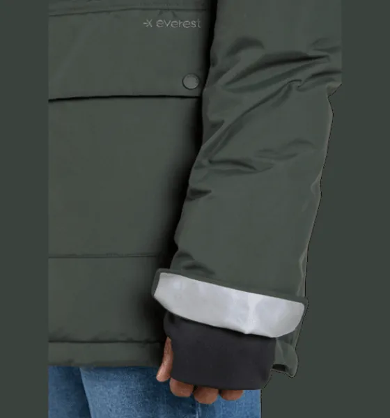 Varma Jackor>Everest Outdoor M Classic Parka DK GREEN/BLACK
