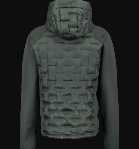 Varma Jackor|Tunna Jackor>Everest Outdoor M Hybrid Hood Jacket DARK GREEN