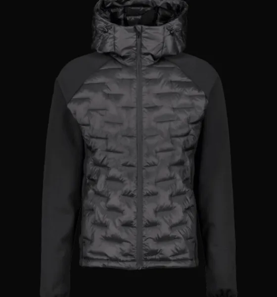 Varma Jackor|Tunna Jackor>Everest Outdoor M Hybrid Hood Jacket BLACK