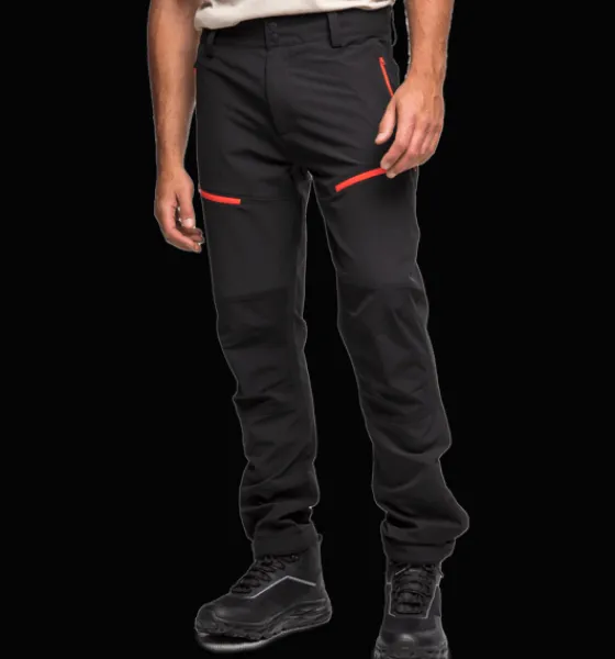 Vandringsbyxor|Vandringsbyxor>Everest Outdoor M Performance Pnt BLACK/ORANGE