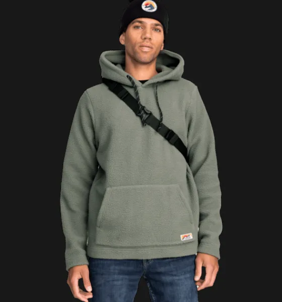 Tröjor & T-Shirts|Tröjor>Everest Outdoor M Pile Hoodie KHAKI GREY
