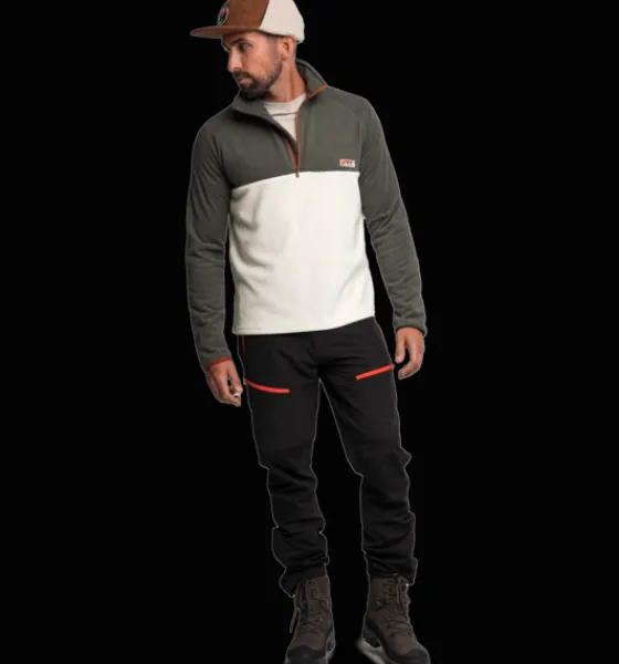 Tröjor & T-Shirts|Tröjor>Everest Outdoor M Quarter Zip OFFWHITE