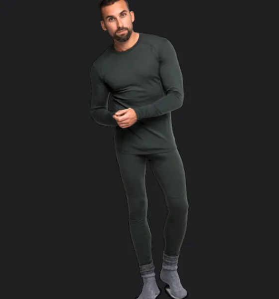 Underställ|Underställ>Everest Outdoor M Underwear Pnt DARK GREEN