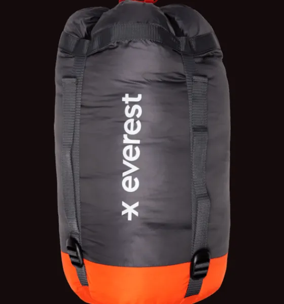 Sovsäckar>Everest Outdoor U Base Camp 300 DARK ORANGE/BLACK