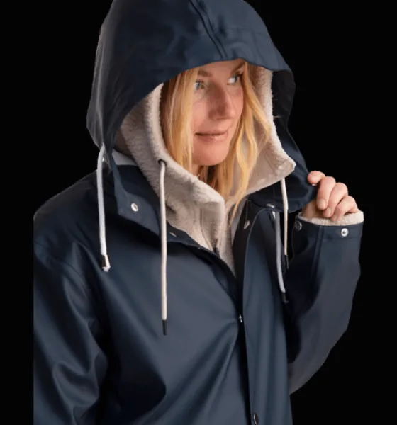 Regnjackor|Tunna Jackor>Everest Outdoor U Rain Coat 2 NAVY
