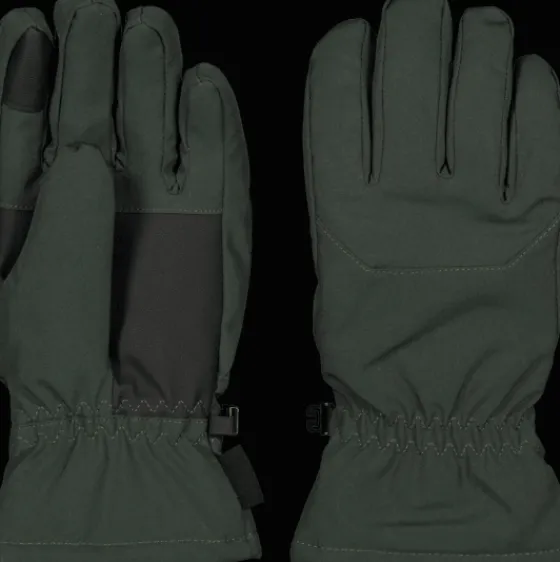 Handskar & Vantar>Everest Outdoor U Softshell Glove DARK GREEN