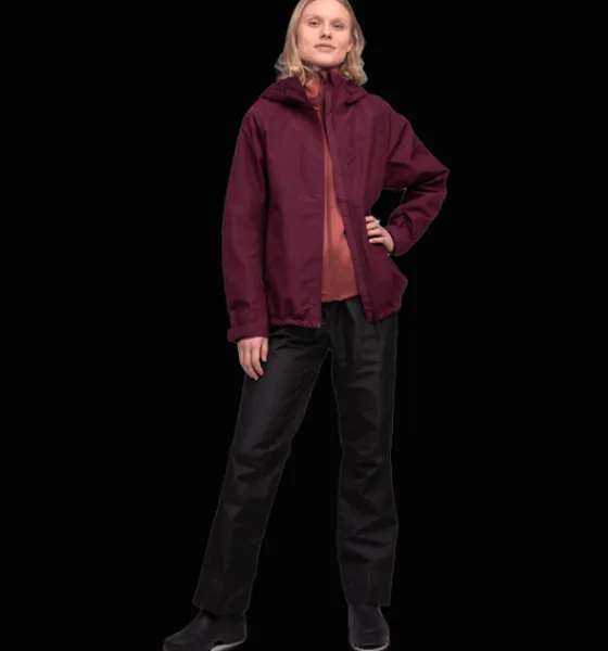 Regnjackor|Tunna jackor>Everest Outdoor W Allround Jacket 2 DARK RED