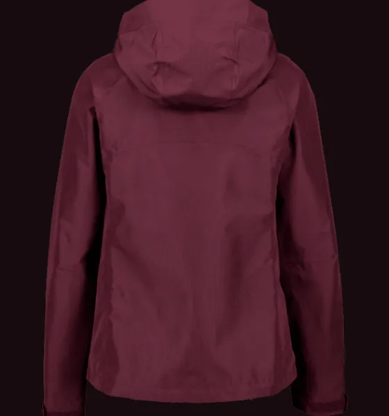Regnjackor|Tunna jackor>Everest Outdoor W Allround Jacket 2 DARK RED