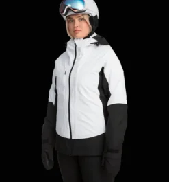 Skidjackor|Varma jackor>Everest Outdoor W Alpine Jacket WHITE/BLACK