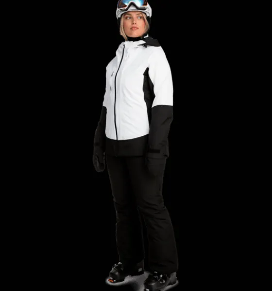 Skidjackor|Varma jackor>Everest Outdoor W Alpine Jacket WHITE/BLACK