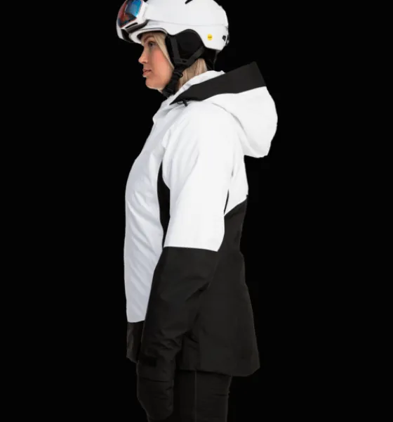 Skidjackor|Varma jackor>Everest Outdoor W Alpine Jacket WHITE/BLACK