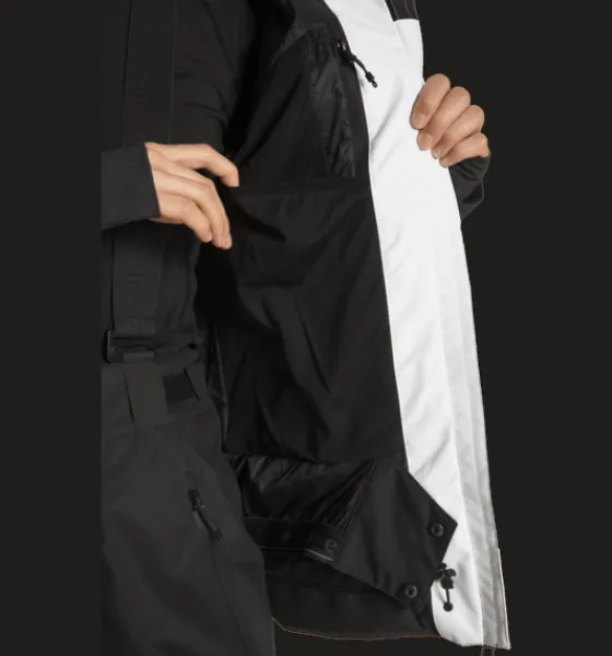 Skidjackor|Varma jackor>Everest Outdoor W Alpine Jacket WHITE/BLACK