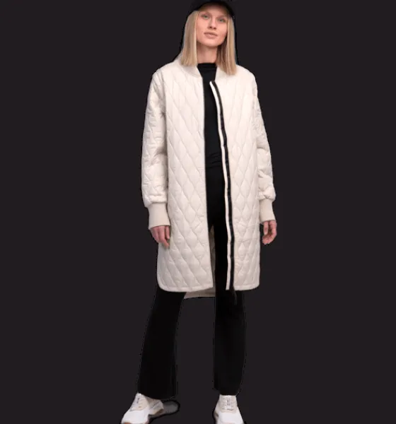 Varma jackor|Tunna jackor>Everest Outdoor W Emory 2in1 Coat IVORY BEIGE