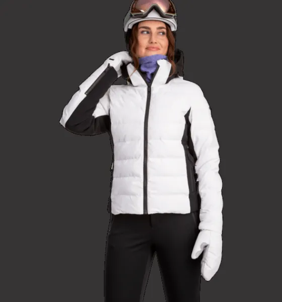 Skidjackor|Varma jackor>Everest Outdoor W Fashion Jkt WHITE/BLACK