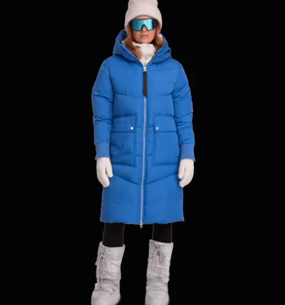 Varma jackor>Everest Outdoor W Fina Coat AZURE BLUE