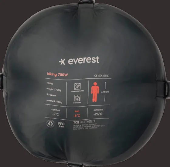 Sovsäckar>Everest Outdoor W Hike Sb 700 DARK GREEN/BEIGE