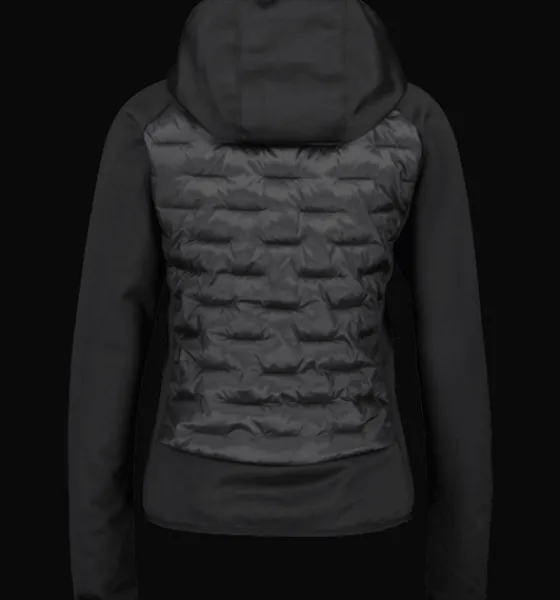 Tröjor & T-Shirts|Tunna jackor>Everest Outdoor W Hybrid Jkt 2 BLACK