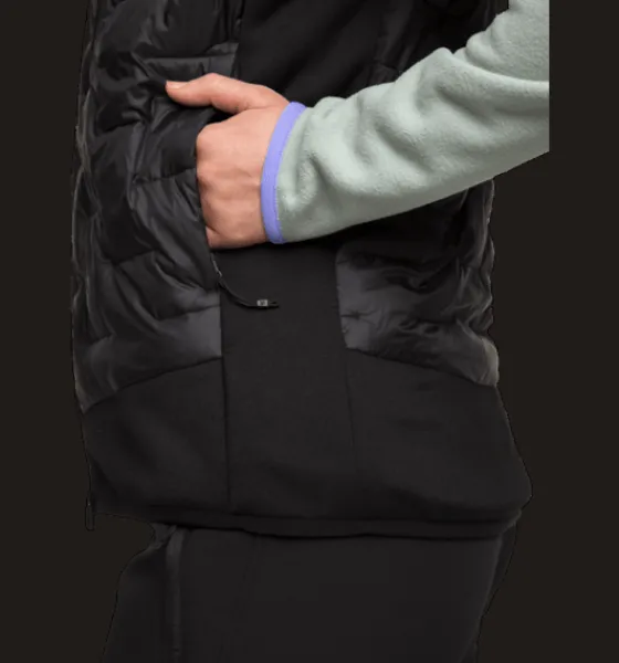Västar>Everest Outdoor W Hybrid Vest BLACK