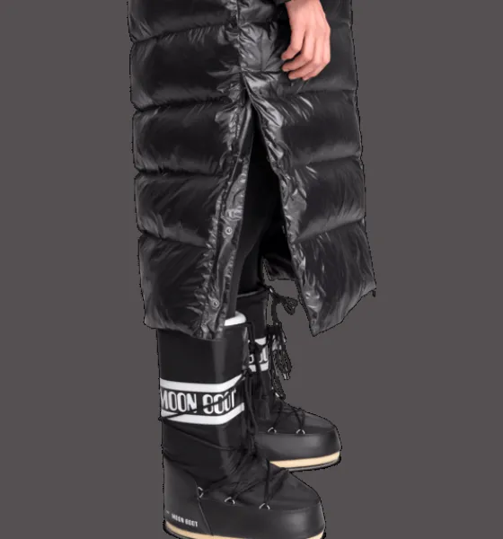 Varma jackor>Everest Outdoor W Juneau Coat BLACK SHINY