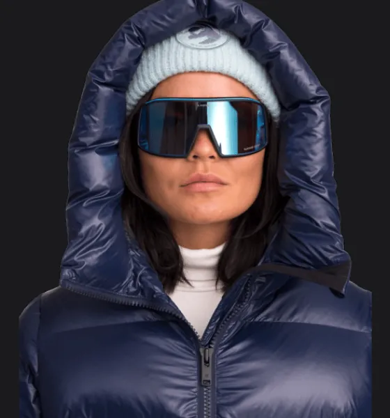 Varma jackor>Everest Outdoor W Juneau Coat NAVY SHINY