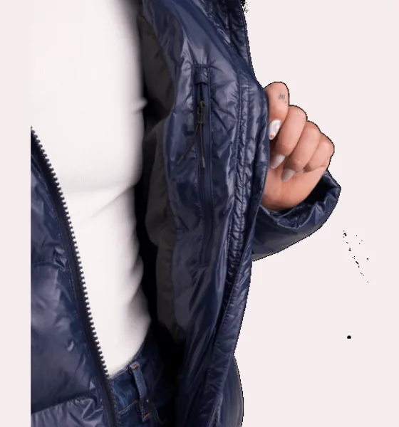 Varma jackor>Everest Outdoor W Juneau Coat NAVY SHINY