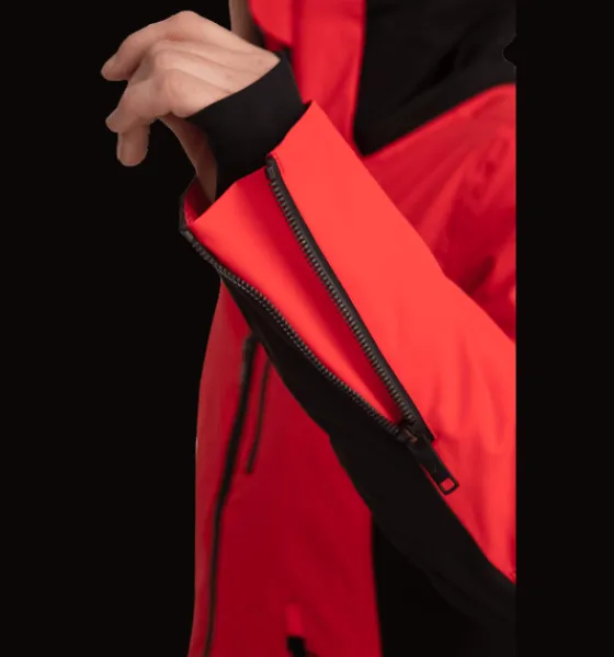 Skidjackor|Varma jackor>Everest Outdoor W Luna Jacket FIERY RED/BLACK