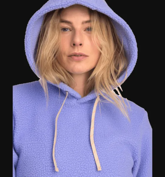 Tröjor & T-Shirts|Tröjor>Everest Outdoor W Pile Hoodie LT LAVENDEL