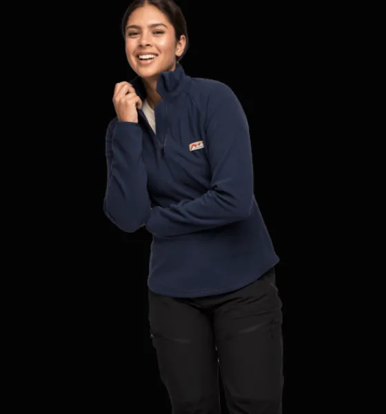 Tröjor & T-Shirts|Tröjor>Everest Outdoor W Quarter Zip NAVY