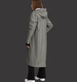 Regnjackor|Tunna jackor>Everest Outdoor W Rain Coat Long KHAKI GREY
