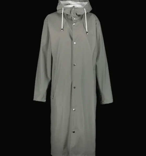 Regnjackor|Tunna jackor>Everest Outdoor W Rain Coat Long KHAKI GREY