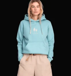 Tröjor & T-Shirts|Tröjor>Everest Outdoor W Recline Hood ARCTIC AQUA