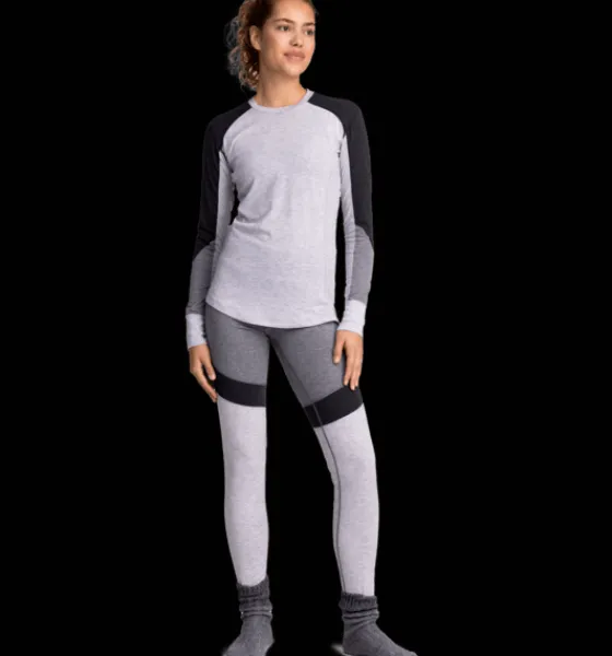 Underställ|Tröjor & T-Shirts>Everest Outdoor W Underwear Sht GREY MELANGE