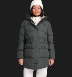 Varma jackor>Everest Outdoor W Warm Parka DK GREEN