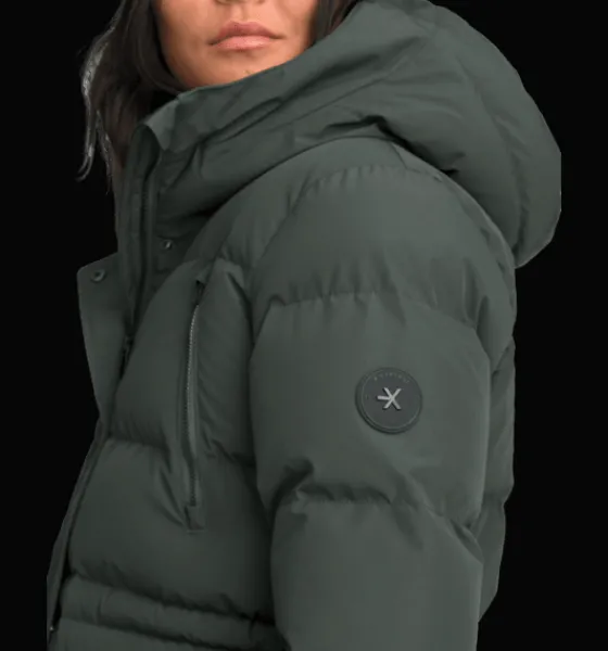 Varma jackor>Everest Outdoor W Warm Parka DK GREEN